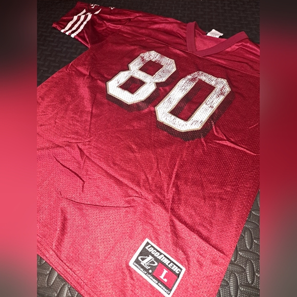 Vintage NFL #80 Jerry Rice San Francisco 49ers logo atheltic football jersey - Picture 15 of 16